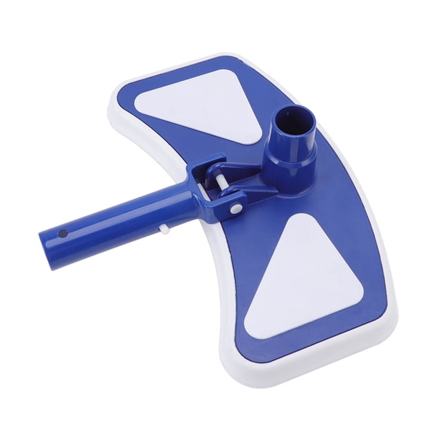 Weighted Butterfly Pool Vacuum Head, Beautiful Appearance Pool Suction Head Exquisite Workmanship Blue White with Side Brush for Aquariums