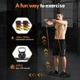 thumbnail image 3 of Push Up Board,Home Gym,Portable Exercise Equipment,Pilates Bar and 20 Fitness Accessories with Resistance Bands and Ab Roller Wheel,Full Body Workout at Home, 3 of 6