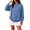 Blue #171, variant on Womens Oversized Sweatshirts Basic Solid Pullover Tops Fall Winter Long Sleeve Crewneck Clothes