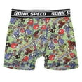 thumbnail image 4 of Bioworld 4pk Boys Stretch Sport Boxer Briefs, Sonic Character Underpants for Kids, 4 of 5