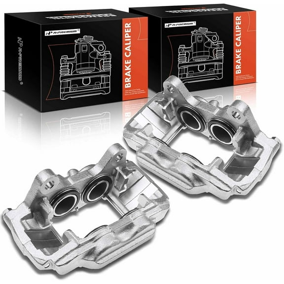 A-Premium Disc Brake Caliper Assembly Compatible with Toyota 4Runner 2014-2020 Lexus GX460 2014-2020 Front Left & Right Side 2-PC