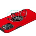 thumbnail image 2 of For iPhone 14 PRO Case Rubberized Dual Layer Magnetic Ring Stand Hybrid Cover, 2 of 6