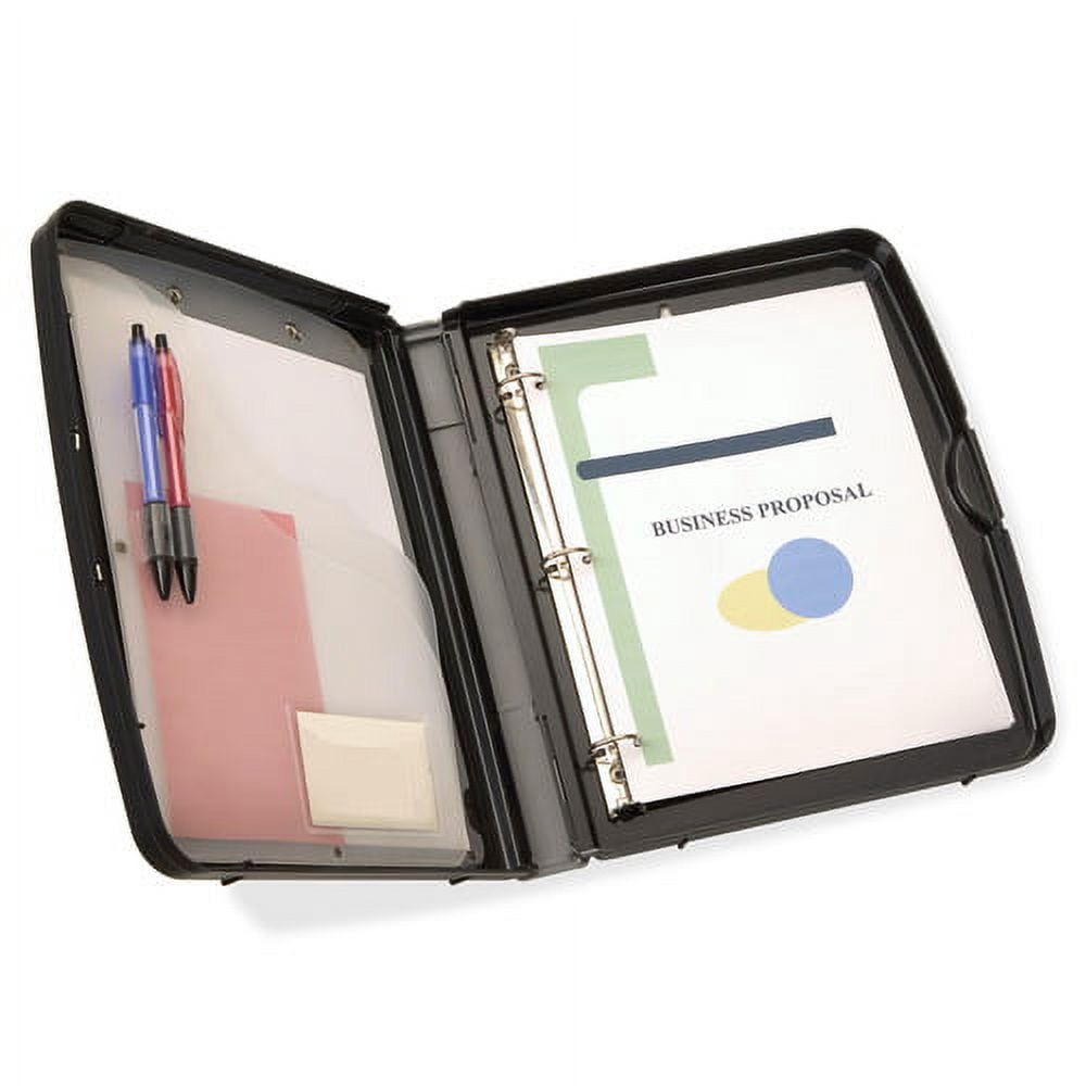 Officemate Ringbinder Clipboard Storage Box, Charcoal (83309)