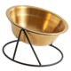 thumbnail image 1 of 1 Stainless Steel Food Bowl Elevated Cat Bowls Feeding Raised Pet Bowl Dog Food Bowl Pet Bowls Rust Golden, 1 of 5