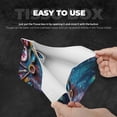 thumbnail image 3 of Fuzoiu Abstract Colorful Art Supplies Print Tissue Box Cover, PU Leather Tissue Holder,Decorative Facial Paper Organizer for Bathroom Living Room Bedroom Countertop Office Desk Car Home, 3 of 7