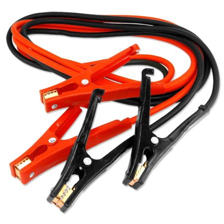 12 Foot Booster Jumper Battery Cables 6 Gauge Car Truck Auto Emergency (Best Jumper Cables For Trucks)