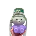 thumbnail image 1 of Inteprter Botella de agua Pajita Animal portátil A prueba de fugas Drinkware Office School Pop Up Taza para beber Hebilla desmontable Almacenamiento y organización del hogar 1100ML Verde, 1 of 6