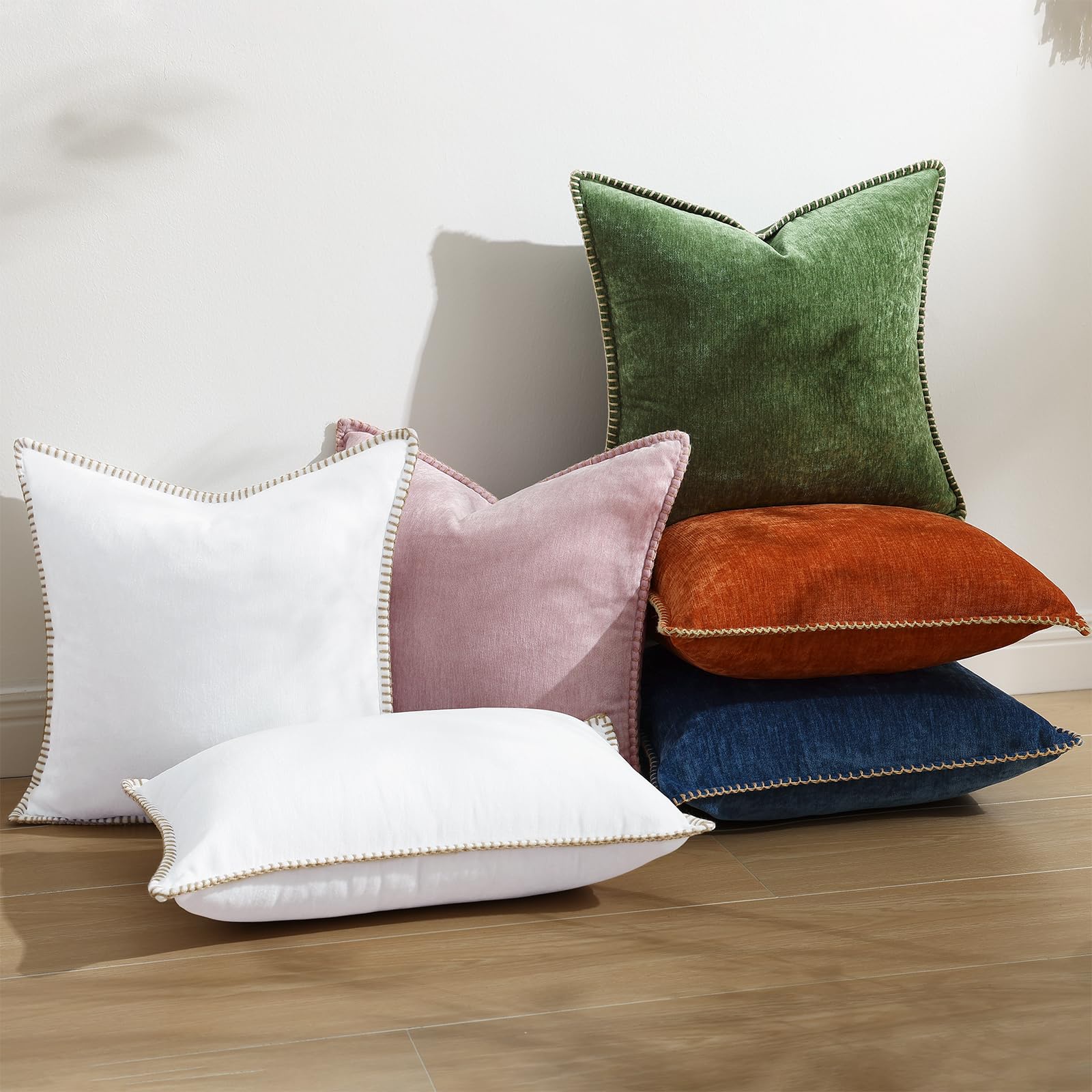 decorUhome 18x18 Chenille Throw Pillow Covers, Forest Elf, Set of 2 photo 8