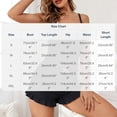 thumbnail image 3 of Bosfbaoi Two Piece Pajama Sets for Women Lace Trim Ribbed Camisole Top and Elastic Waist Ruffle Hem Shorts Sleepwear Loungewear, 3 of 6