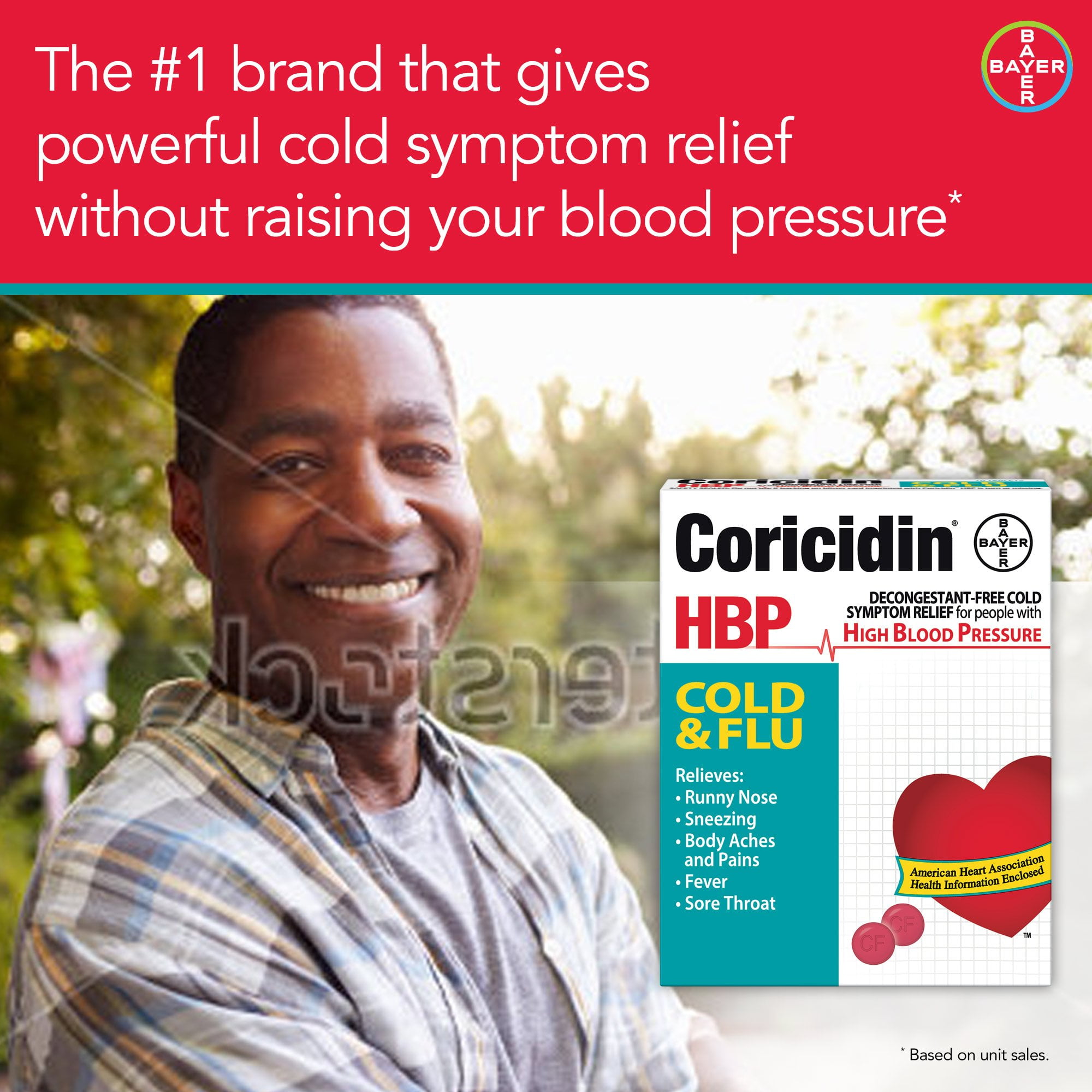 Buy Coricidin HBP Cold Relief Acetaminophen Runny Nose Sneezing Body