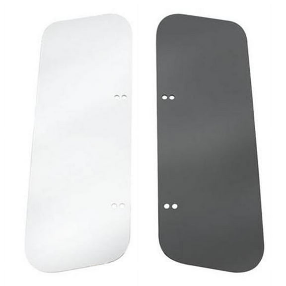 Smoke Tint Universal Wind Wing Kit, With Brackets