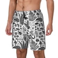 thumbnail image 2 of Balery Fall Forest Mens Swim Trunks Swim Shorts for Men Quick Dry Inseam Beach Shorts with Compression Liner Pocket-, 2 of 9