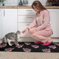thumbnail image 3 of Pioneer Flower Floral Print Pattern Kitchen Rugs Sets Of 2,Anti Fatigue Kitchen Mat Rugs Non Slip Washable,Decorative Kitchen Floor Mats for Kitchen,Sink,Laundry,17"x30"+17"x47", 3 of 7