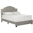 thumbnail image 4 of SAFAVIEH Theron Modern Elegant Upholstered Bed Frame with Nail Heads, Full, Light Grey, 4 of 9