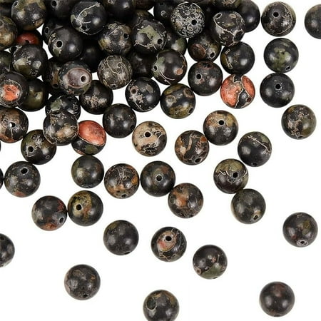 About 92~96 Pcs/2 Strands 8mm Natural Jade Beads Natural Plum Blossom Jade Beads Strands 1.2mm Hole Jade Loose Beads Gemstone Loose Round Beads Round Smooth Gemstones for Jewelry Making