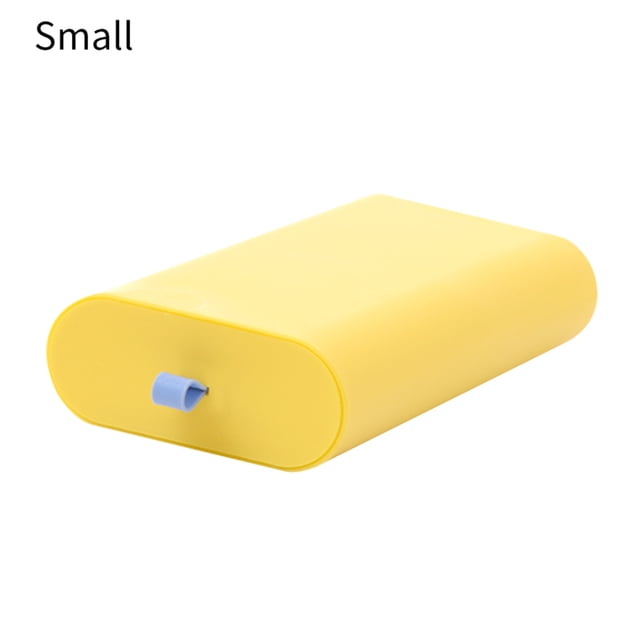 Organizador de cajones de escritorio Caja de almacenamiento de oficina autoadhesiva Bandeja de papelería invisible para dormitorio, Amarillo, S Jumpingount HA003824-01