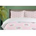 thumbnail image 4 of Ambesonne Shabby Flora Duvet Cover Sets, Retro Floral Cabin, 2-King, Pale Pink Seafoam White, 4 of 7
