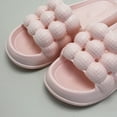 thumbnail image 4 of Anuirheih Slip on Sandals Women,Lychee Bubble Slippers Women's Spring New Style Indoor Couple's Thick Sole Feet Feel Cool Slippers Wear Outside(Pink), 4 of 9