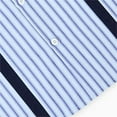 thumbnail image 3 of Girls' School Shirts Short Sleeve Uniform Solid/Striped Print Kids Button Down Collared Blouses Tops (9-10 Years, Light Blue #A), 3 of 6