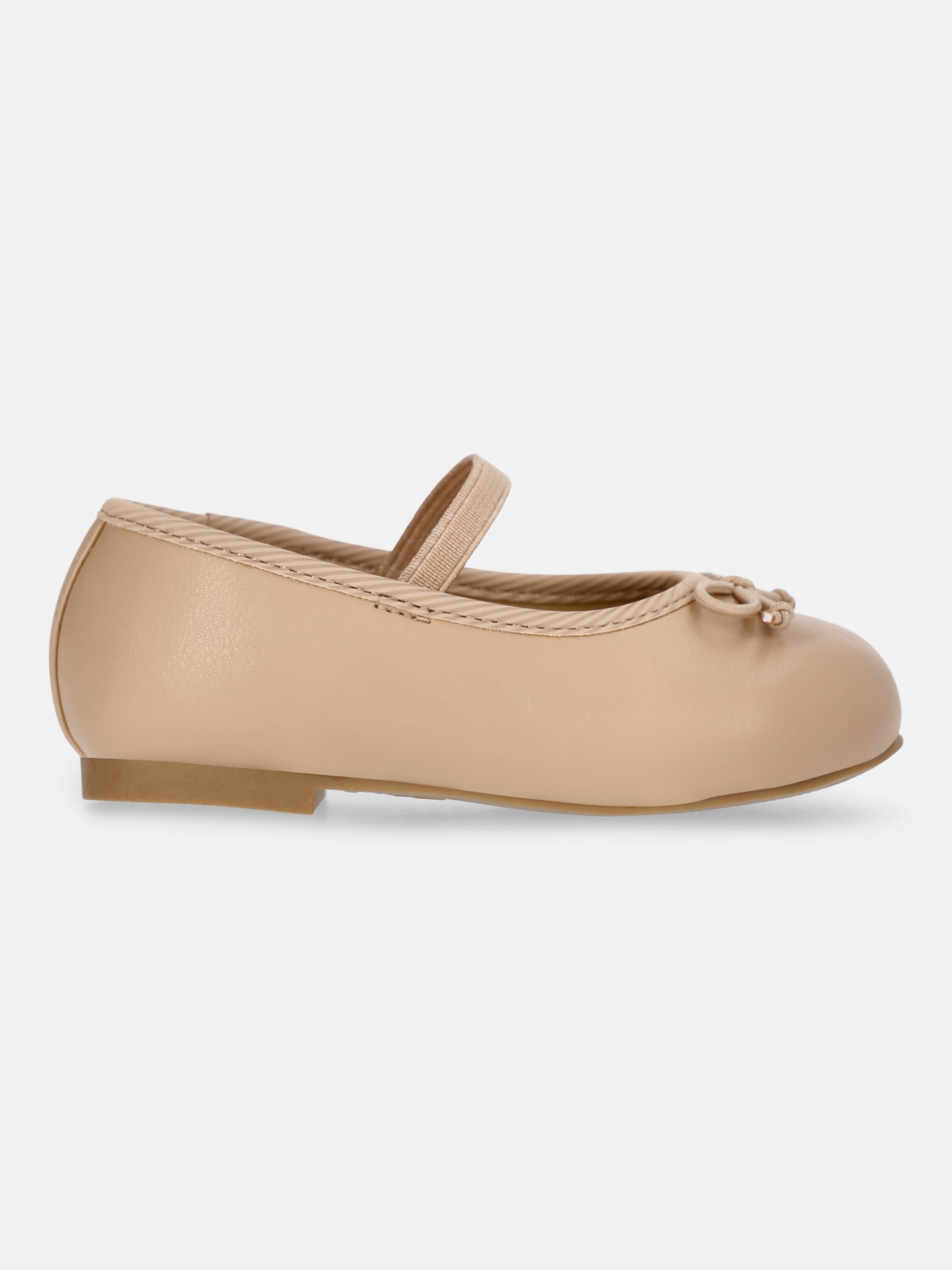 Wonder Nation Baby Girls Bow Ballet Dress Shoes