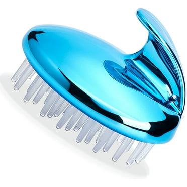 Shampoo Brush Hair Scalp Massager, Hair Brush Scrubber Exfoliator for Dandruff, Hair Growth, Wash Hair, Scalp Care Massager Silicone for Men/Women(Size:2pcs,Color:Blue)