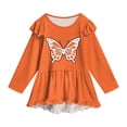 thumbnail image 5 of Gubotare Teen Girl Outfits Sets Adorable Girls' Top & Pants Set Slim Fit Pants Long Sleeve Sweatshirt School and Daily Wear Size 11-12 (Orange,11-12 Years), 5 of 7