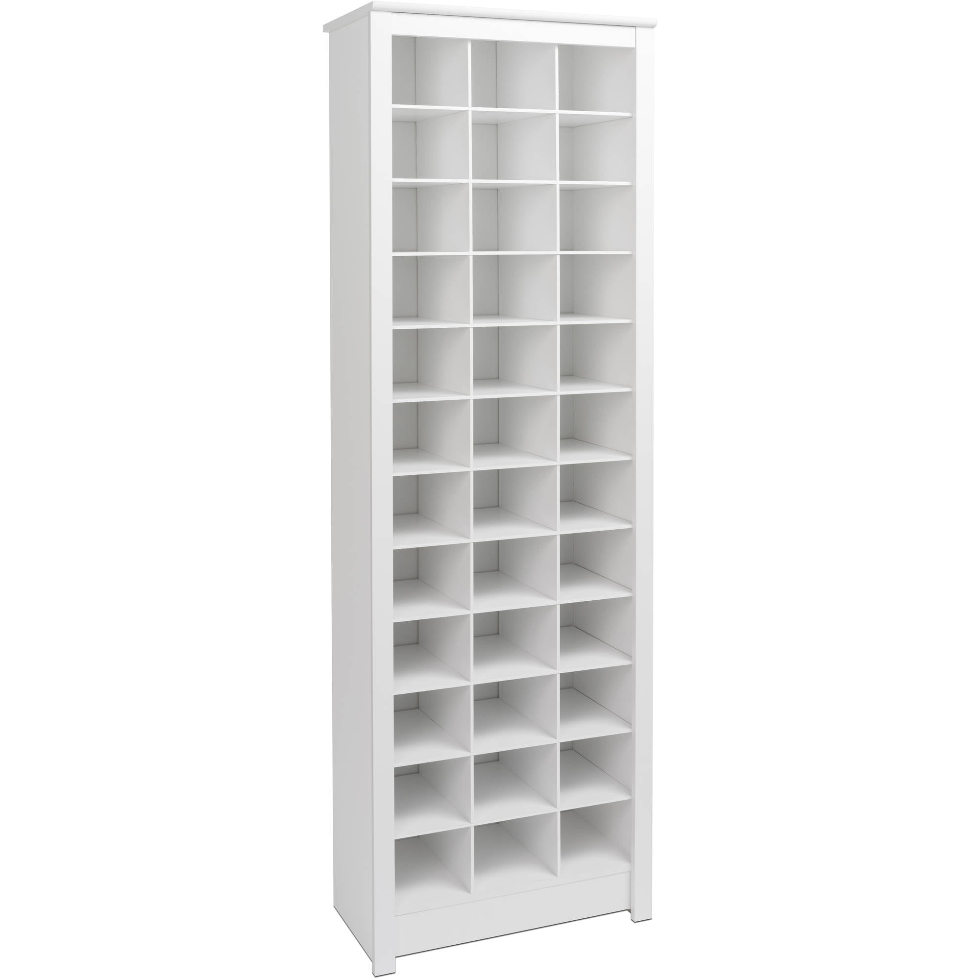 Prepac HangUps Shoe Storage Cabinet, 16D x 30W x 72H, White