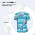 thumbnail image 4 of Balery Dolphin Baseball Jersey for Men Casual Button Down Shirts Short Sleeve Active Team Sports Uniform-Medium, 4 of 9