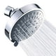 thumbnail image 1 of Alcachofa de ducha de alta presión, cabezal de ducha fijo de lluvia, 5 ajustes con rótula giratoria de metal ajustable, bajo flujo de agua y presión, 1 of 5