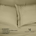 thumbnail image 2 of Juego de sábanas Sweet Home Collection 1500 Supreme King, color verde salvia, 2 of 8