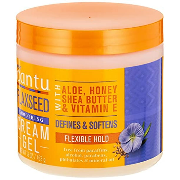 Cantu Flaxseed Styling Cream Gel with Aloe, Honey, Shea Butter