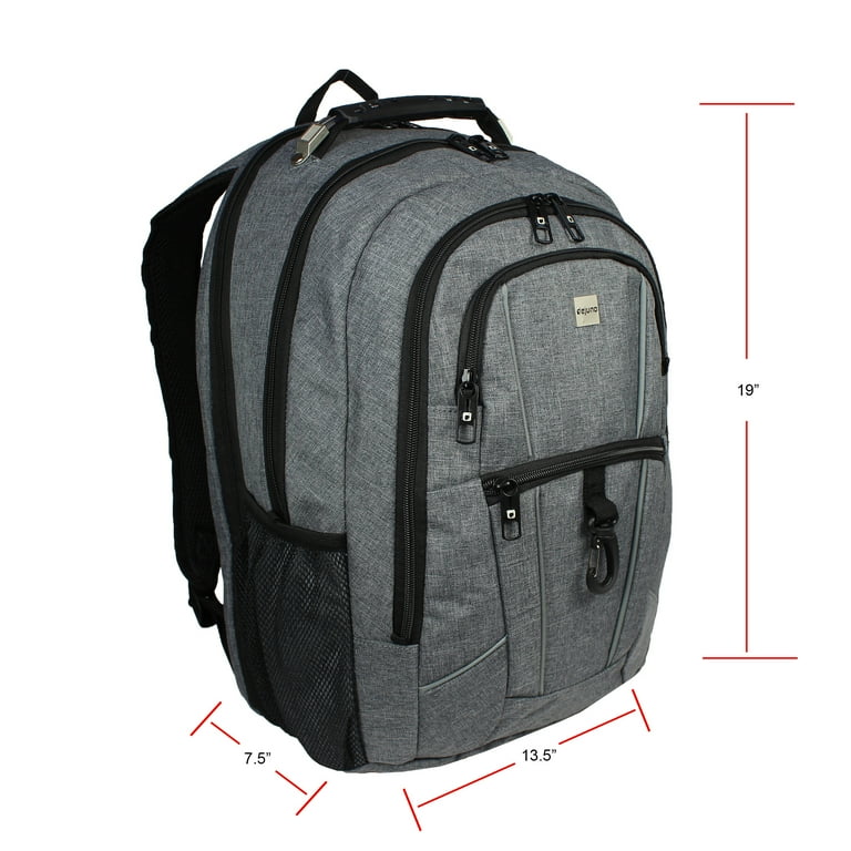 Dejuno Backpack Checkpoint-Friendly 15.6" Laptop Pocket - Heather Grey: Laptops - Walmart.com Dejuno Backpack Checkpoint-Friendly 15.6" Laptop Pocket - Heather Grey: Laptops - Walmart.com