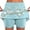 1# Blue, variant on Tennis Skirt, Women's Pocket Pants Solid Mid Waist Culottes Short Skirts Skinny Pants Skorts for Woman Pickleball Skirts for Women (Blue, L)