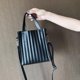 thumbnail image 3 of Bolsa Stripe Messenger PU Leather Crossbody Mujeres de hombro (Negro) Likrtyny Para Estrenar, 3 of 5