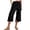 Black, variant on Effortless Summer Wide Leg Pants For With Pockets And Side Slit Loose Fit Casual Trousers Ideal For Warm Weather Womens High Waist Pants Casual
