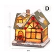 thumbnail image 3 of Light‑Up Resin Christmas Village House Figurine, LED Illuminated Winter Cottage Statue For Christmas Tabletop Home Decor, 3 of 7