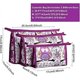 thumbnail image 2 of Set of 3 Makeup Bags for Women, Waterproof Travel Bag, Cosmetic Bag, Handbag, Clutch, Zipper, Wallet, 2 of 5