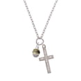 thumbnail image 2 of Delight Jewelry Goldtone Black Spider on Web Spinner I Set You Apart Engraved Cross Zoey Necklace, 28", 2 of 4