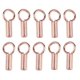 thumbnail image 1 of 4x10 Piezas 925 Sterling Tube Crimp Beads Stopper Hallazgos De Joyería Oro Rosa 4 piezas Sunnimix Fornituras de perlas de engaste de tubo, 1 of 8