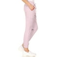 thumbnail image 5 of MediChic Womens Scrub Joggers 4-Way Stretch Anti-Wrinkle Moisture-Wicking Elastic Waistband Four Pocket Jogger Pants, 5 of 6