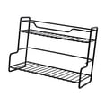 thumbnail image 2 of serony Kitchen Storage Rack Space Saving Multipurpose for Black Restaurant Household Desk Black 27.5x13x20cm, 2 of 5