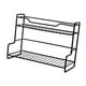 thumbnail image 4 of Estante de almacenamiento para el hogar, organizador multifunción para tocador de baño, especiero para cocina Negro, 4 of 7