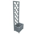 thumbnail image 1 of vidaXL Trellis Planter 40x30x135 cm Solid Firwood, 1 of 4