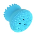 thumbnail image 3 of Cepillo de limpieza facial exfoliante, elimina la grasa, masajea, herramienta de lavado con forma de medusa y pulpo, color azul., 3 of 7