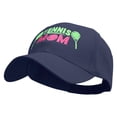 thumbnail image 2 of Happy Tennis Mom Embroidered Low Profile Organic Cotton Cap - Navy OSFM, 2 of 5