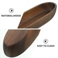 thumbnail image 4 of Acacia Wood Tray Dried Fruit Plate Snack Salad Bowl Solid Coffee Table Decor Wooden Dish Plates, 4 of 6