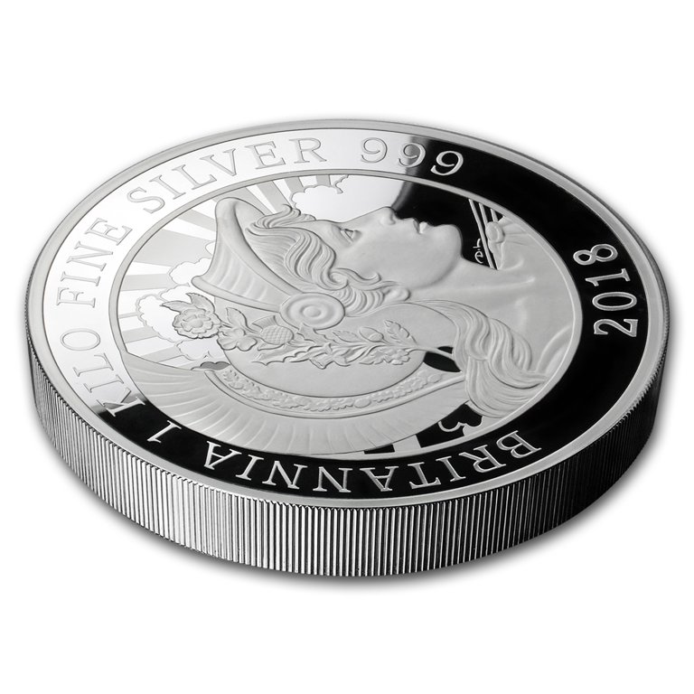 純銀貨　5個セット　Britannia 2018 .999 silver Britannia 2018 UK Five-Ounce Silver Proof Coin | The Royal Mint