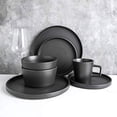 thumbnail image 2 of Stone Lain Coupe Dinnerware Set, Service For 8, Black Matte, 2 of 5