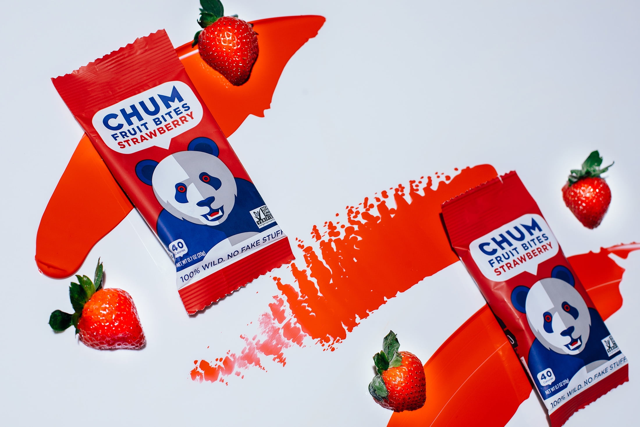(4 pack) CHUM FRUIT BITES - STRAWBERRY