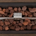 thumbnail image 2 of Shine Company 48" Rectangular Propane Gas Fire Pit Table with Lava Rocks - Brown, 2 of 9